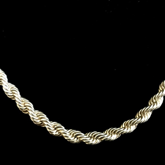 Sterling silver 875 rope chain 20'' - Picture 8 of 8